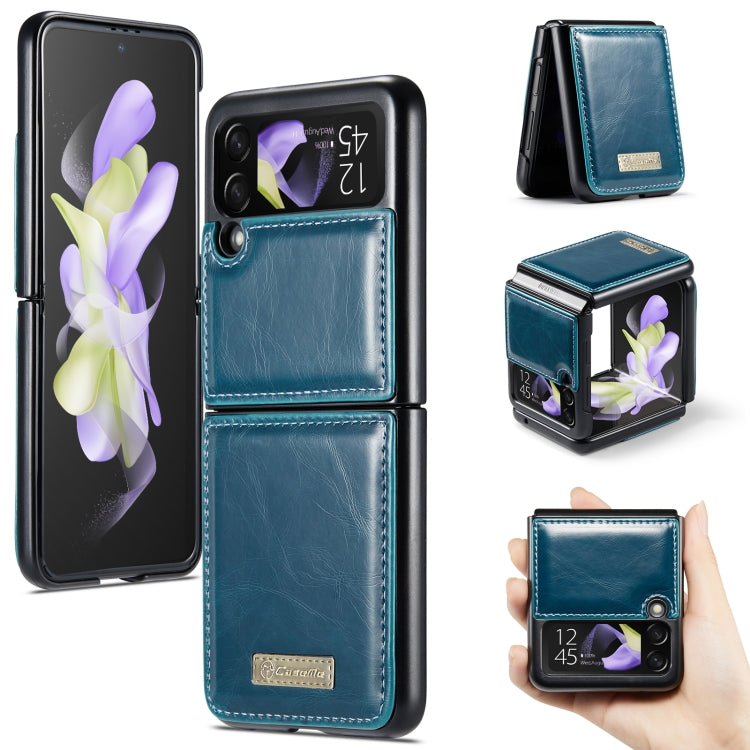 For Samsung Galaxy Z Flip4 CaseMe 003 Crazy Horse Texture Leather Phone Case