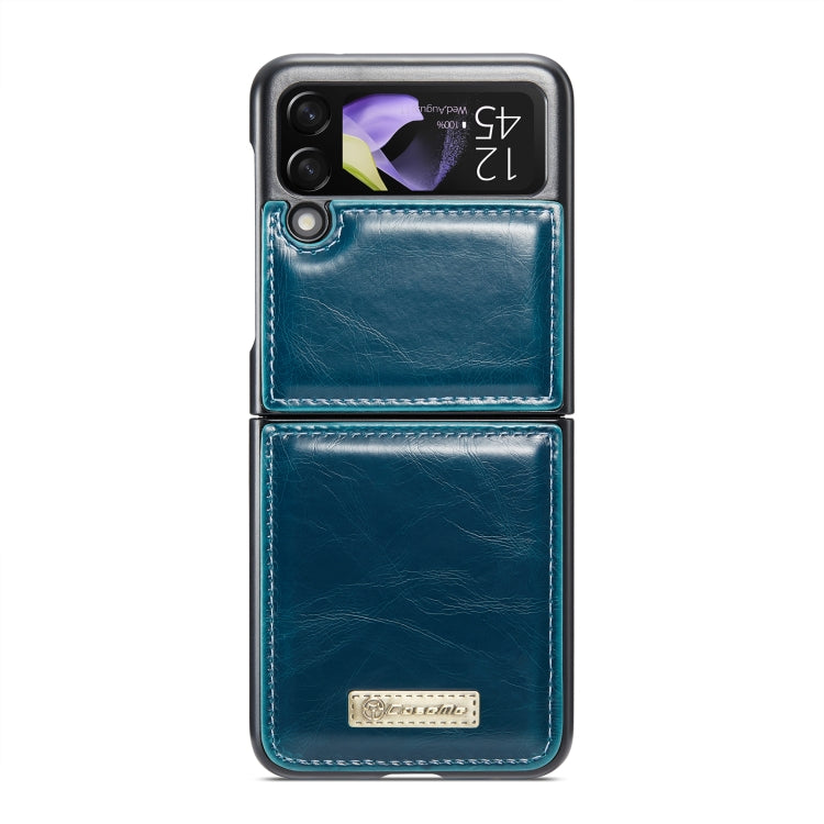 For Samsung Galaxy Z Flip4 CaseMe 003 Crazy Horse Texture Leather Phone Case