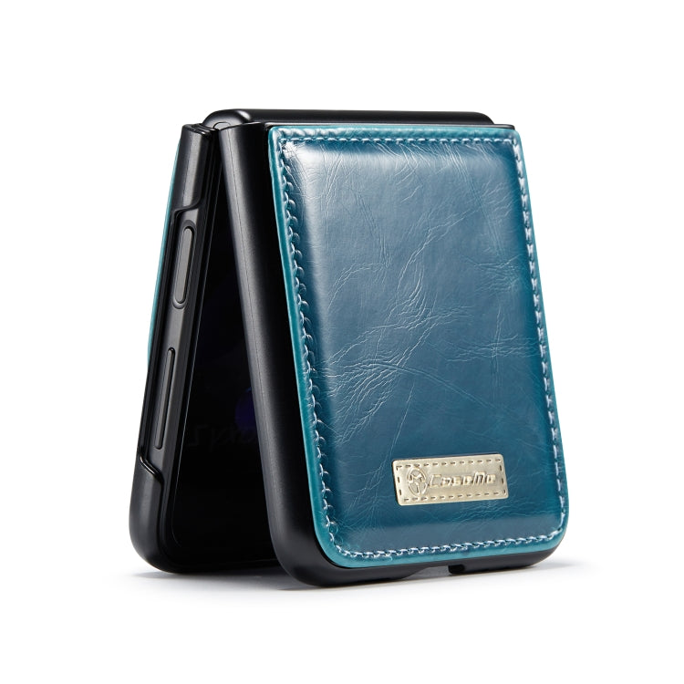 For Samsung Galaxy Z Flip4 CaseMe 003 Crazy Horse Texture Leather Phone Case