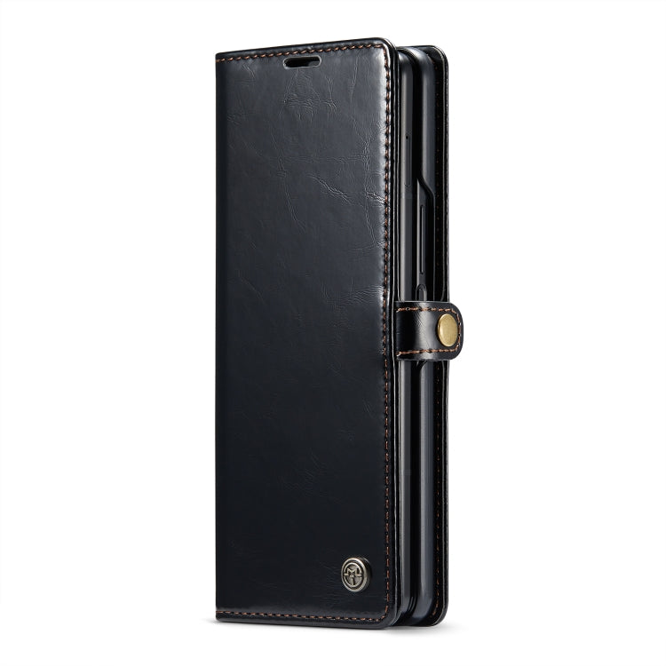 For Samsung Galaxy Z Fold4 CaseMe 003 Crazy Horse Texture Leather Phone Case