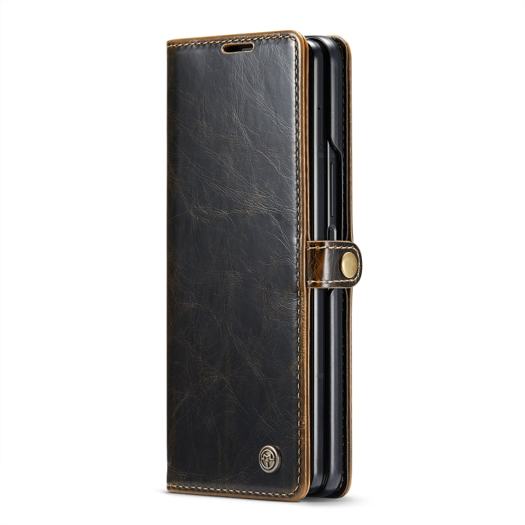 For Samsung Galaxy Z Fold4 CaseMe 003 Crazy Horse Texture Leather Phone Case