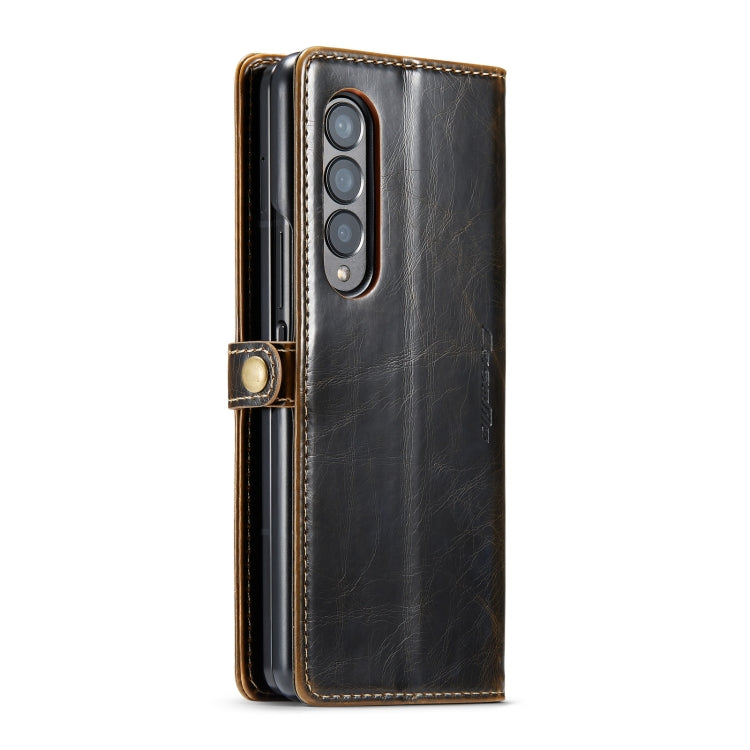 For Samsung Galaxy Z Fold4 CaseMe 003 Crazy Horse Texture Leather Phone Case