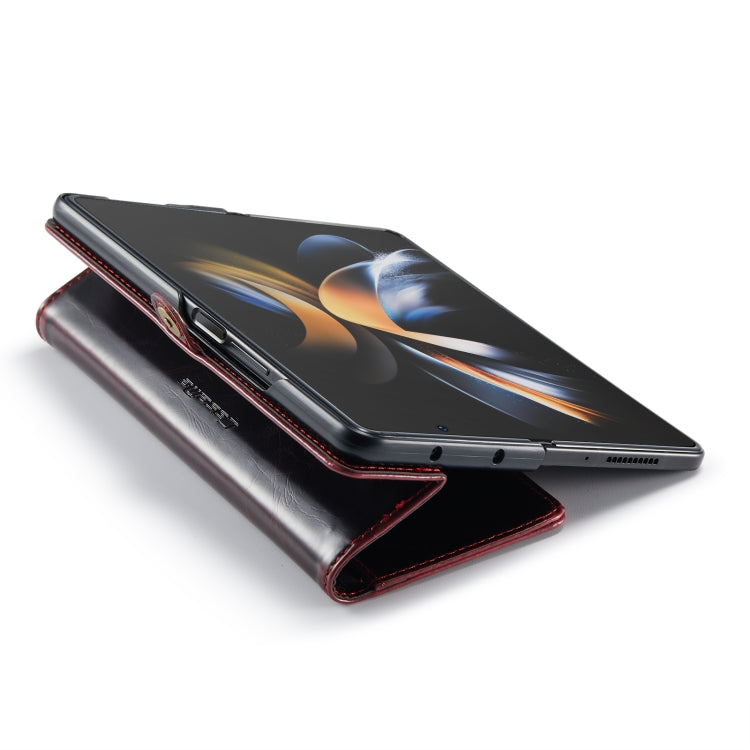 For Samsung Galaxy Z Fold4 CaseMe 003 Crazy Horse Texture Leather Phone Case