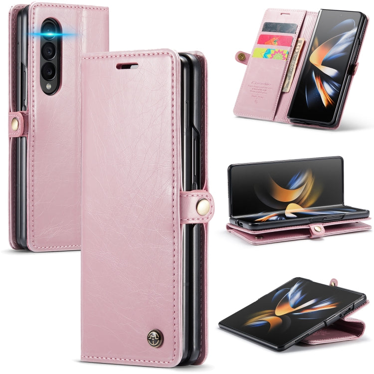 For Samsung Galaxy Z Fold4 CaseMe 003 Crazy Horse Texture Leather Phone Case