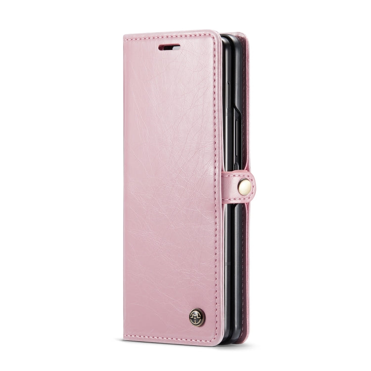 For Samsung Galaxy Z Fold4 CaseMe 003 Crazy Horse Texture Leather Phone Case