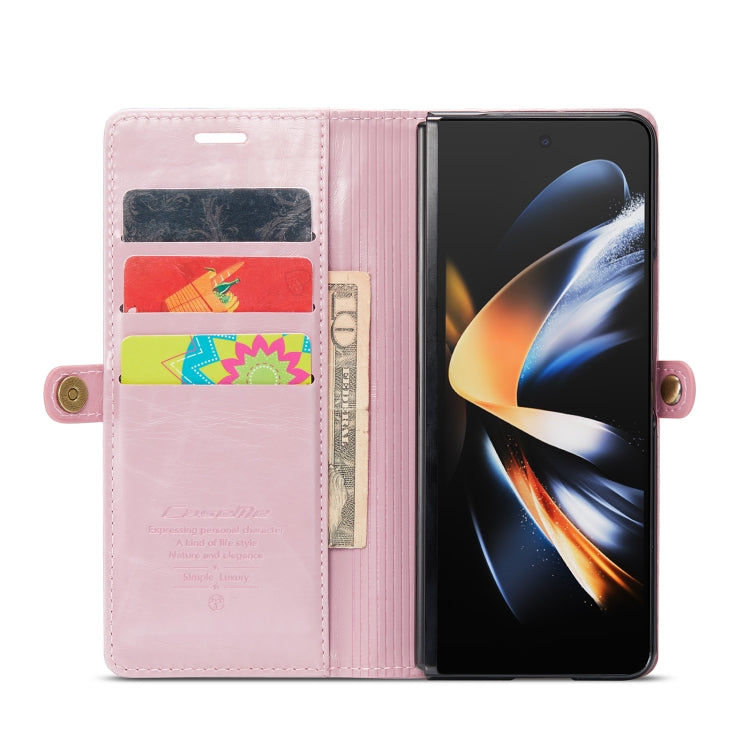 For Samsung Galaxy Z Fold4 CaseMe 003 Crazy Horse Texture Leather Phone Case