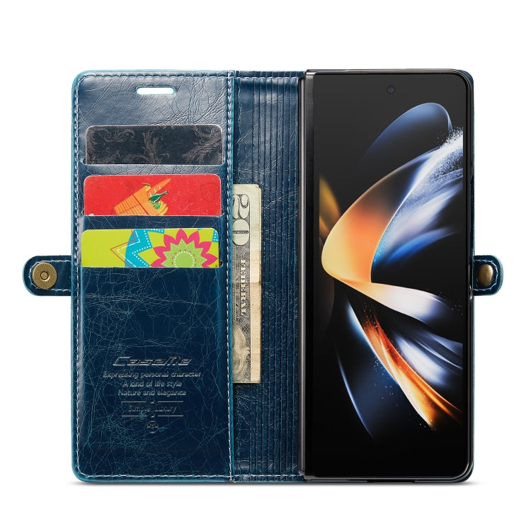 For Samsung Galaxy Z Fold4 CaseMe 003 Crazy Horse Texture Leather Phone Case