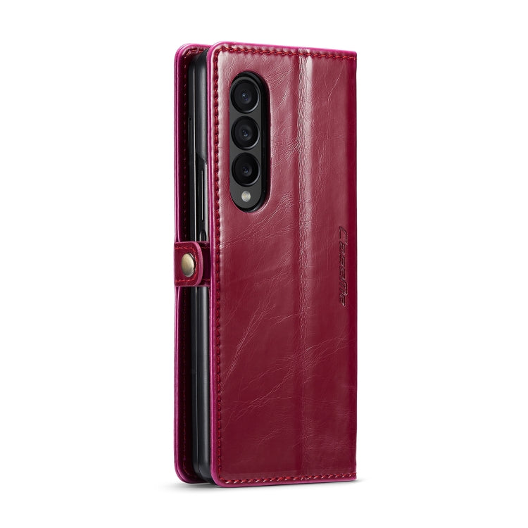 For Samsung Galaxy Z Fold4 CaseMe 003 Crazy Horse Texture Leather Phone Case