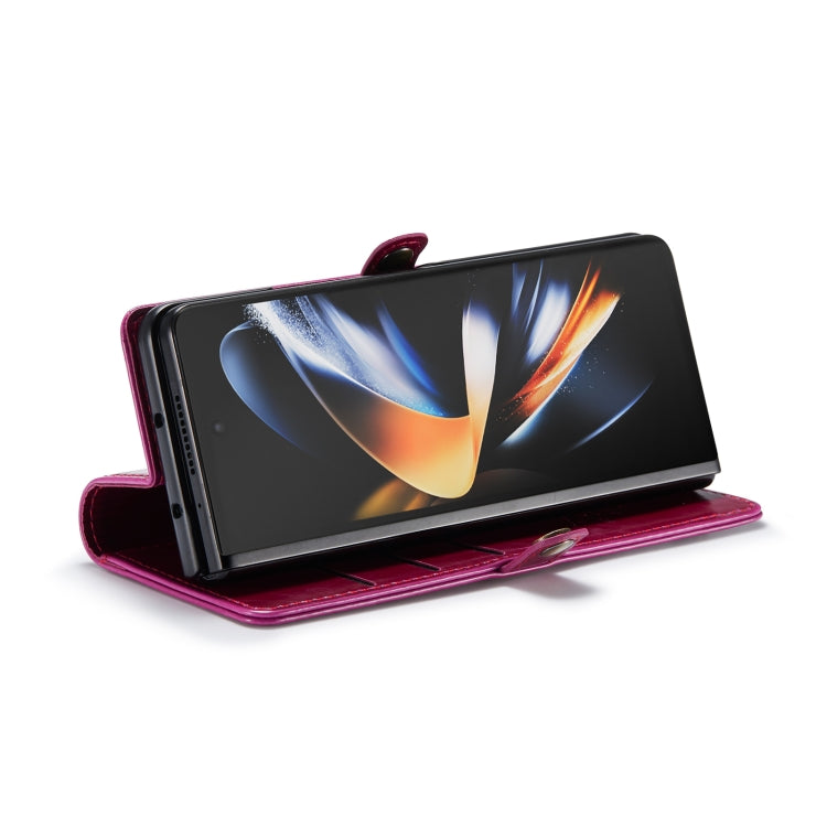 For Samsung Galaxy Z Fold4 CaseMe 003 Crazy Horse Texture Leather Phone Case