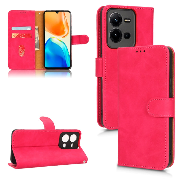 For vivo V25 5G / V25e / X80 Lite Skin Feel Magnetic Flip Leather Phone Case