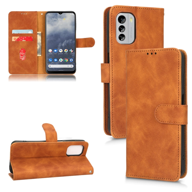 For Nokia G60 Skin Feel Magnetic Flip Leather Phone Case
