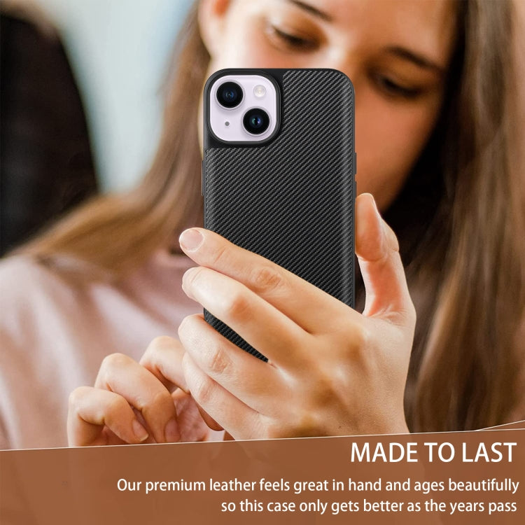 For iPhone 14 ViLi TC Series Kevlar Carbon Fiber Texture Phone Case(Black)