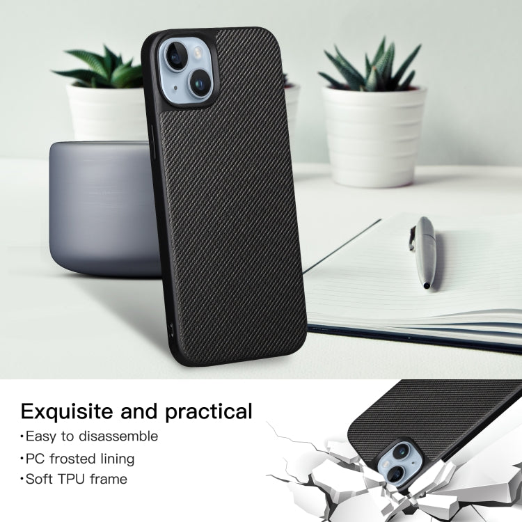 For iPhone 14 Plus ViLi TC Series Kevlar Carbon Fiber Texture Phone Case(Black)