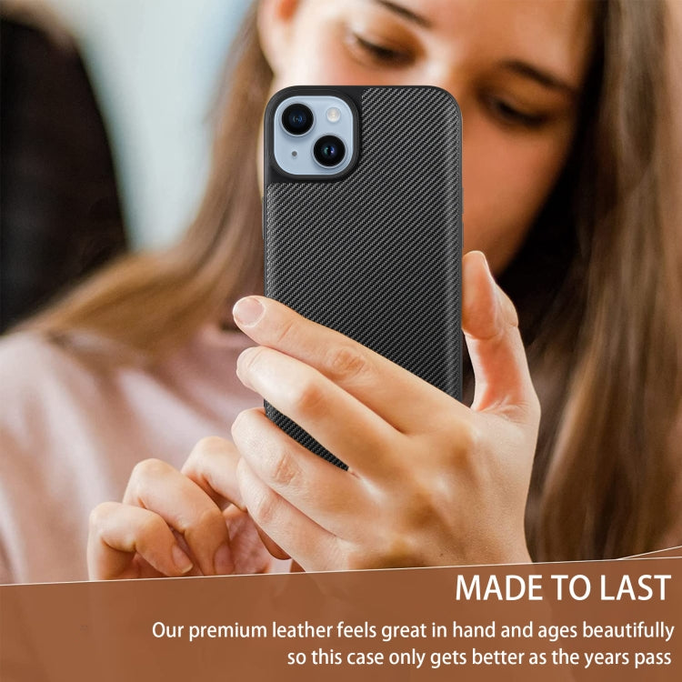 For iPhone 14 Plus ViLi TC Series Kevlar Carbon Fiber Texture Phone Case(Black)