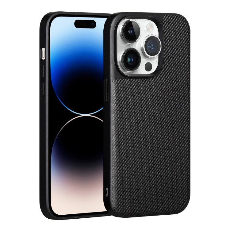 For iPhone 14 Pro ViLi TC Series Kevlar Carbon Fiber Texture Phone Case(Black)