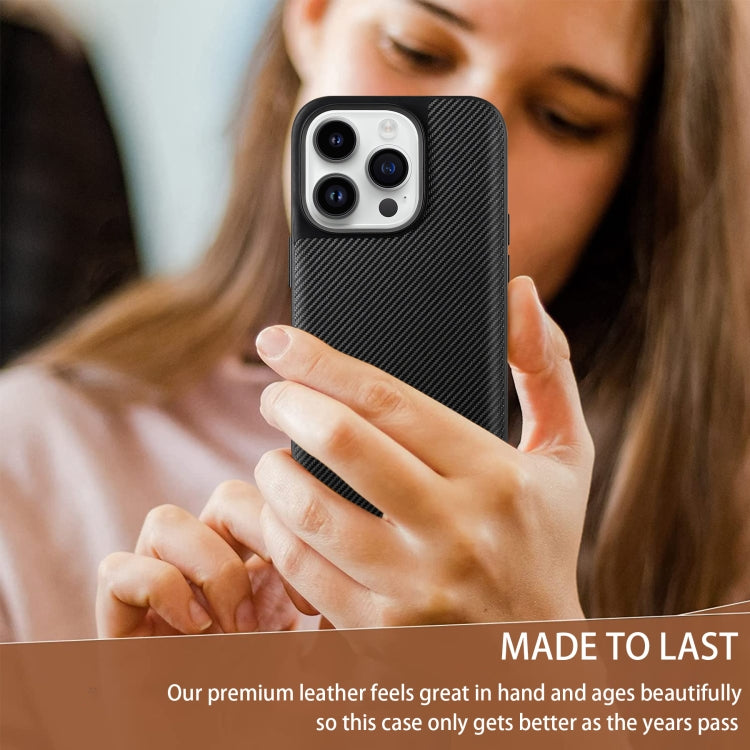 For iPhone 14 Pro ViLi TC Series Kevlar Carbon Fiber Texture Phone Case(Black)