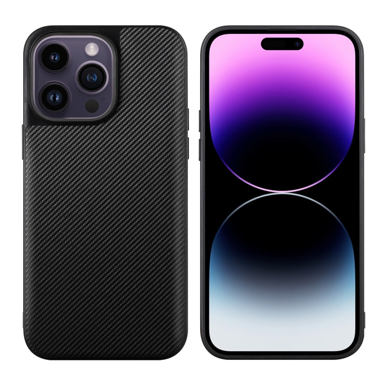 For iPhone 14 Pro Max ViLi TC Series Kevlar Carbon Fiber Texture Phone Case(Black)