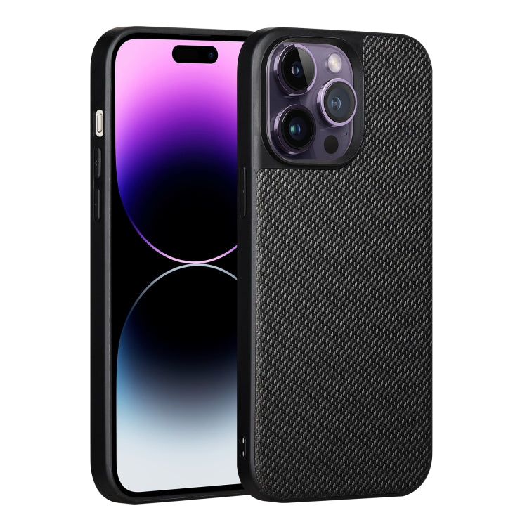 For iPhone 14 Pro Max ViLi TC Series Kevlar Carbon Fiber Texture Phone Case(Black)