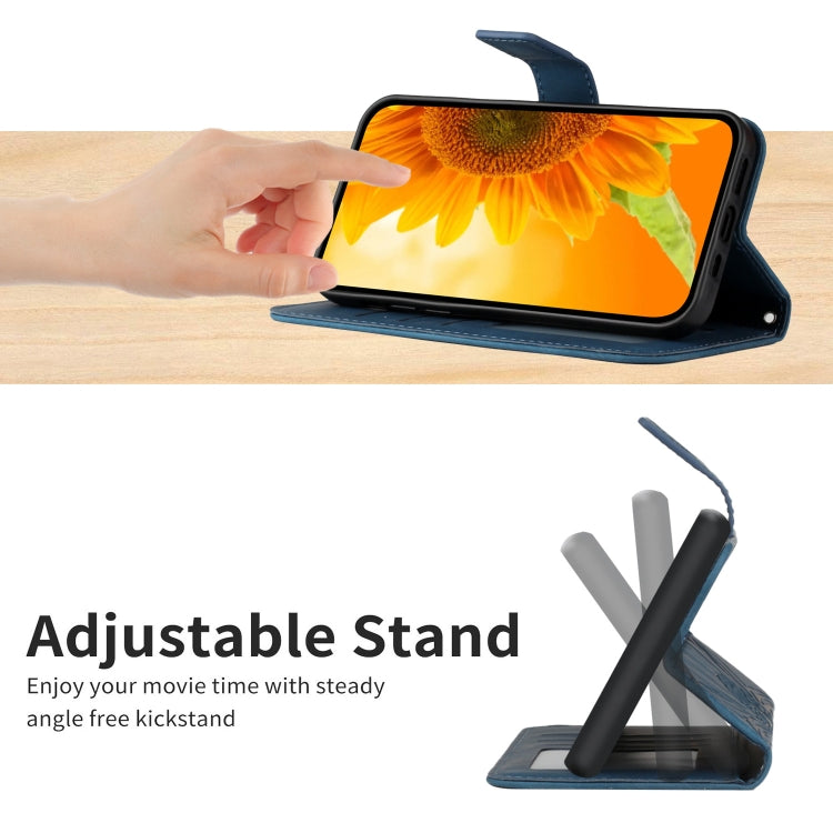 For OPPO Reno7 Lite/Reno8 Lite/Reno7 Z 5G Skin Feel Sun Flower Pattern Flip Leather Phone Case with Lanyard