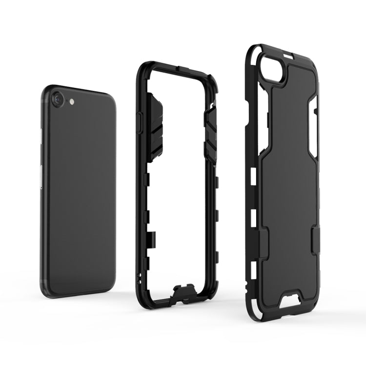 For iPhone SE 2022 / SE 2020 PC + TPU Shockproof Protective Case