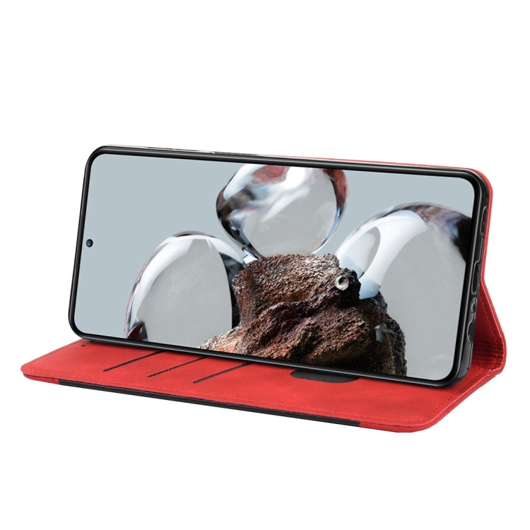 For Xiaomi 12T / 12T Pro / Redmi K50 Ultra Skin Feel Splicing Leather Phone Case