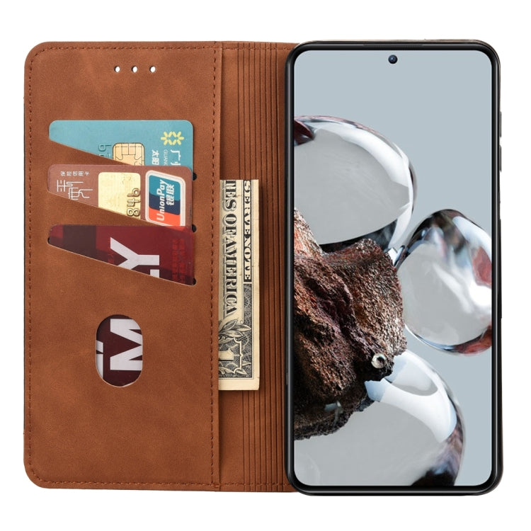 For Xiaomi 12T / 12T Pro / Redmi K50 Ultra Skin Feel Splicing Leather Phone Case