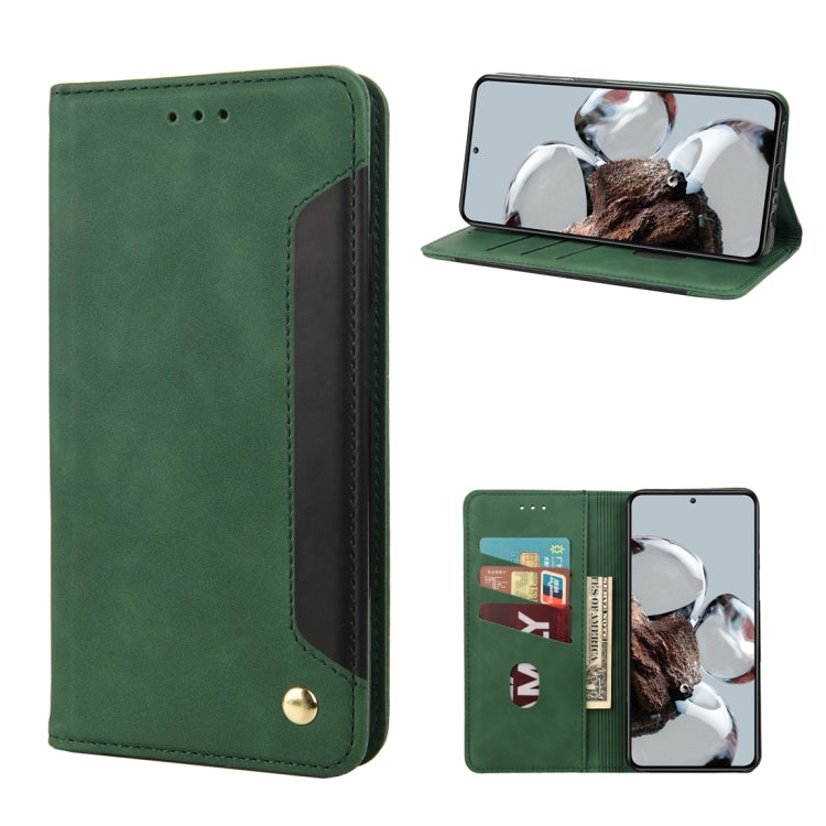 For Xiaomi 12T / 12T Pro / Redmi K50 Ultra Skin Feel Splicing Leather Phone Case