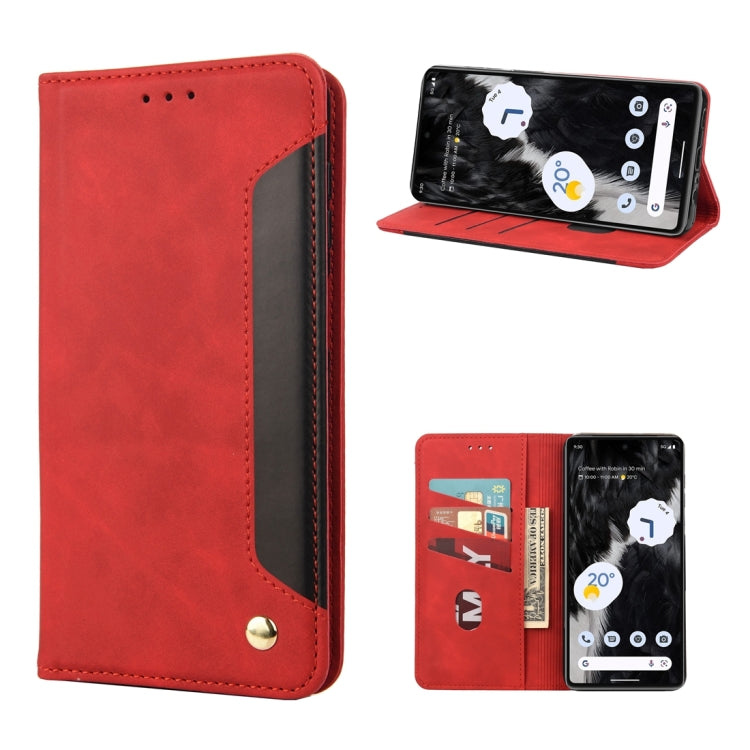For Google Pixel 7 Pro 5G Skin Feel Splicing Leather Phone Case