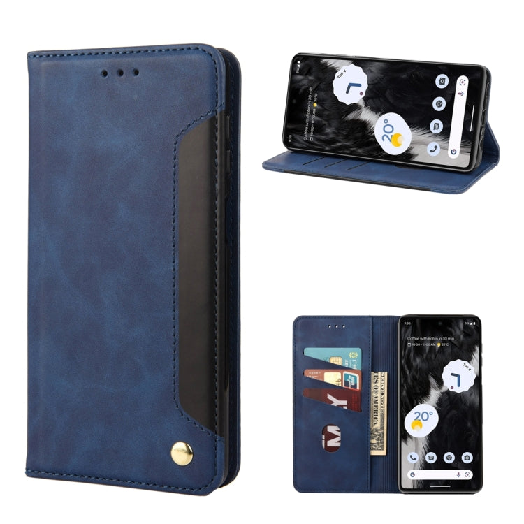 For Google Pixel 7 Pro 5G Skin Feel Splicing Leather Phone Case