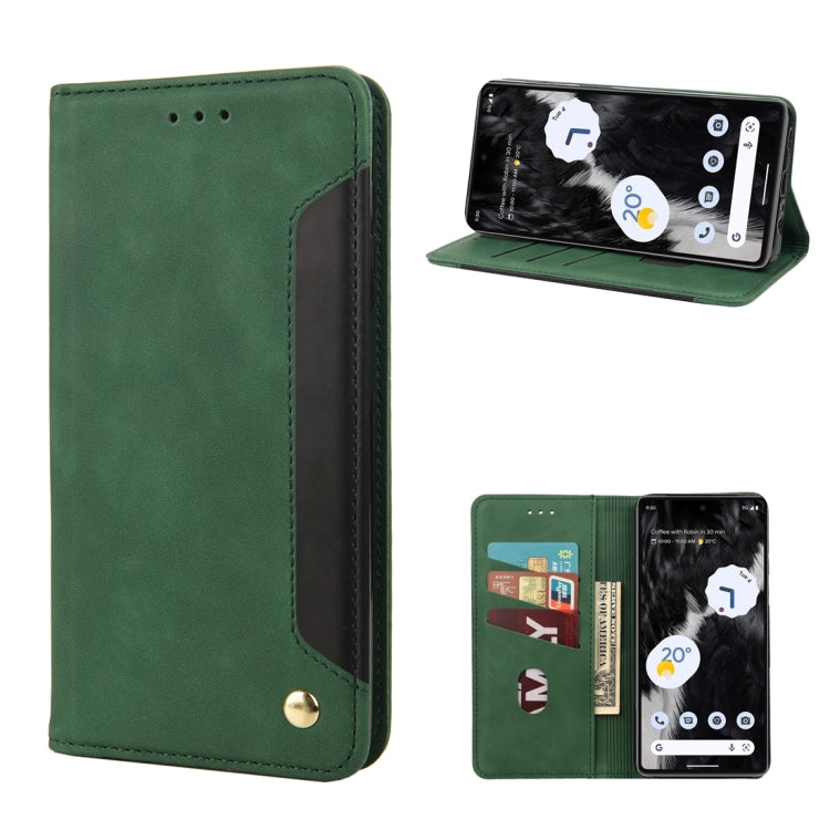 For Google Pixel 7 Pro 5G Skin Feel Splicing Leather Phone Case