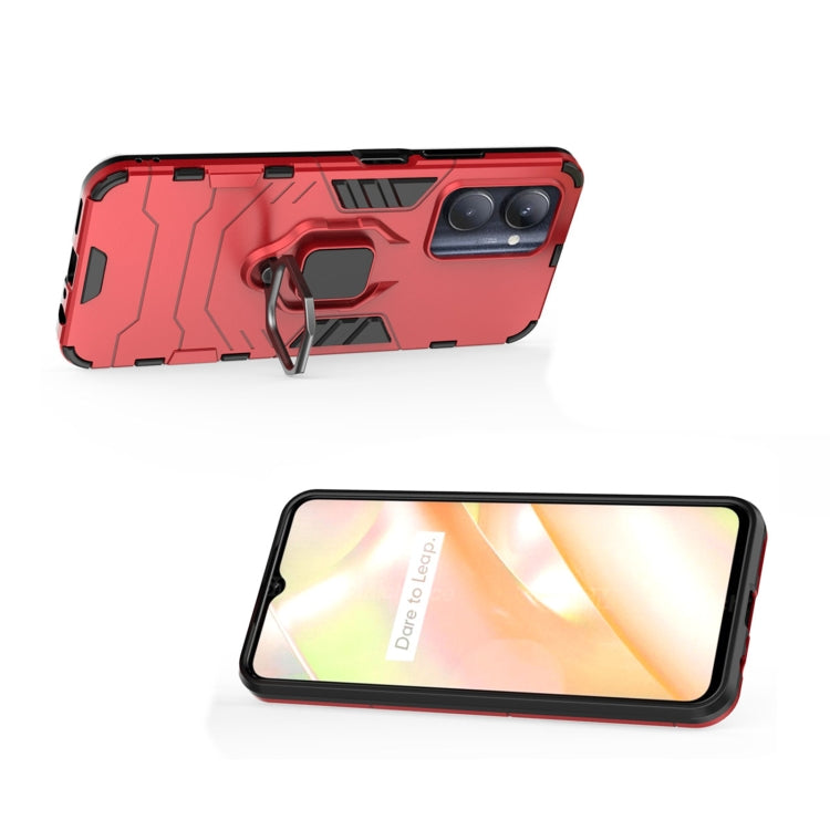 For Realme C33 4G Magnetic Ring Holder PC + TPU Phone Case