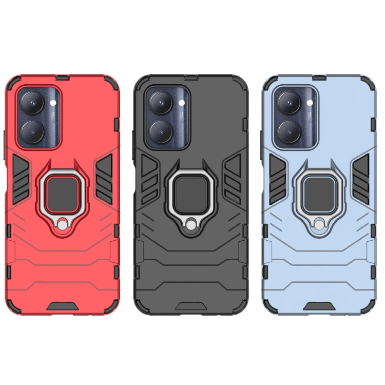 For Realme C33 4G Magnetic Ring Holder PC + TPU Phone Case