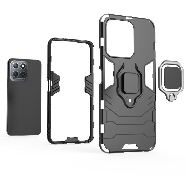 For Honor X8 5G Magnetic Ring Holder PC + TPU Phone Case