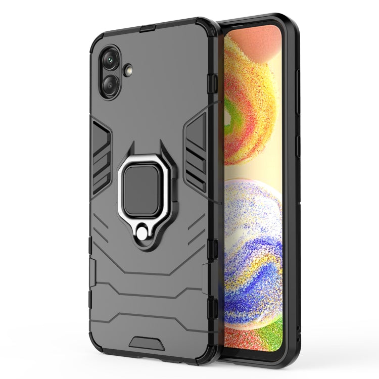 For Samsung Galaxy A04 4G Magnetic Ring Holder PC + TPU Phone Case