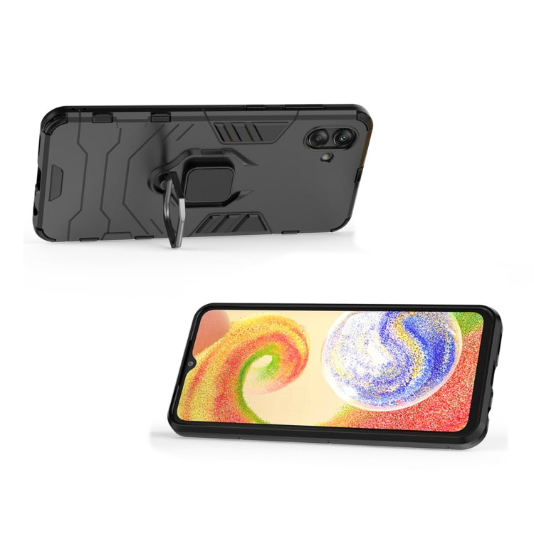 For Samsung Galaxy A04 4G Magnetic Ring Holder PC + TPU Phone Case