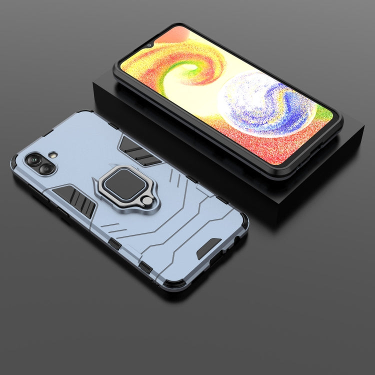 For Samsung Galaxy A04 4G Magnetic Ring Holder PC + TPU Phone Case