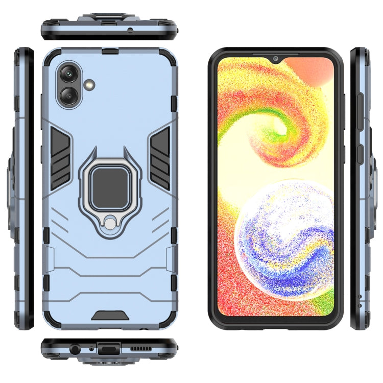 For Samsung Galaxy A04 4G Magnetic Ring Holder PC + TPU Phone Case