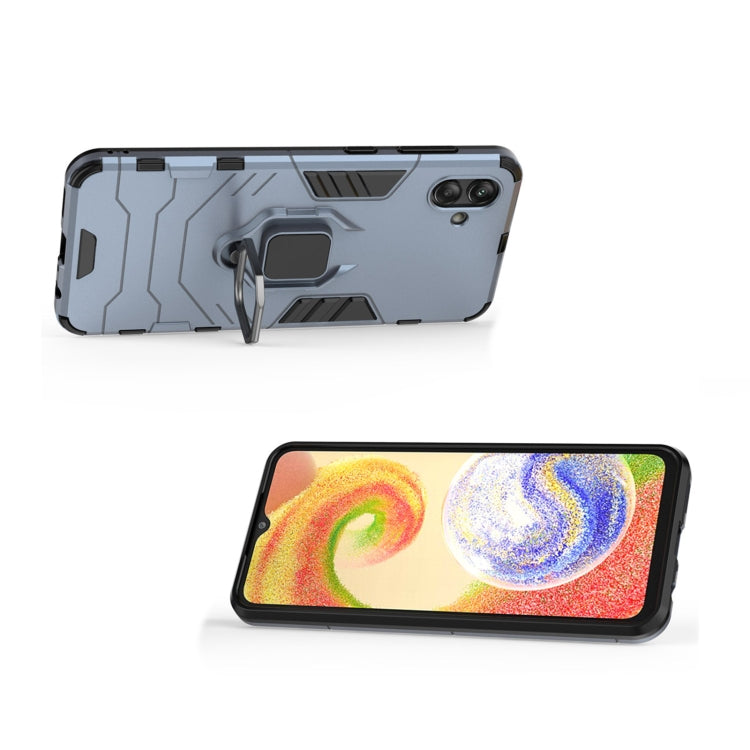 For Samsung Galaxy A04 4G Magnetic Ring Holder PC + TPU Phone Case