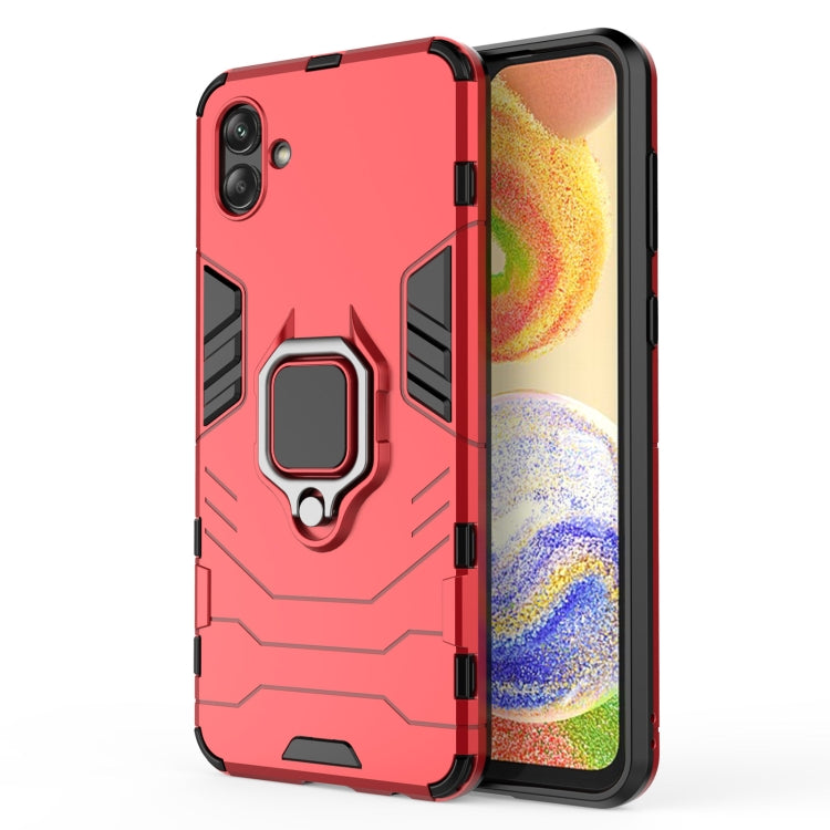 For Samsung Galaxy A04 4G Magnetic Ring Holder PC + TPU Phone Case