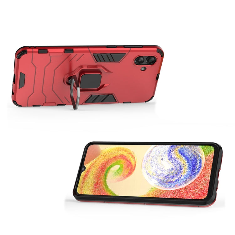 For Samsung Galaxy A04 4G Magnetic Ring Holder PC + TPU Phone Case