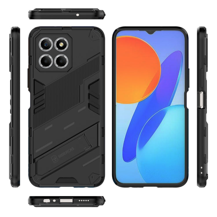 For Honor X8 5G Punk Armor PC + TPU Phone Case with Holder