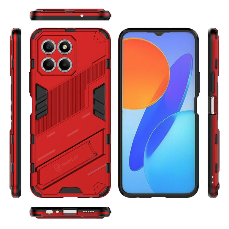 For Honor X8 5G Punk Armor PC + TPU Phone Case with Holder