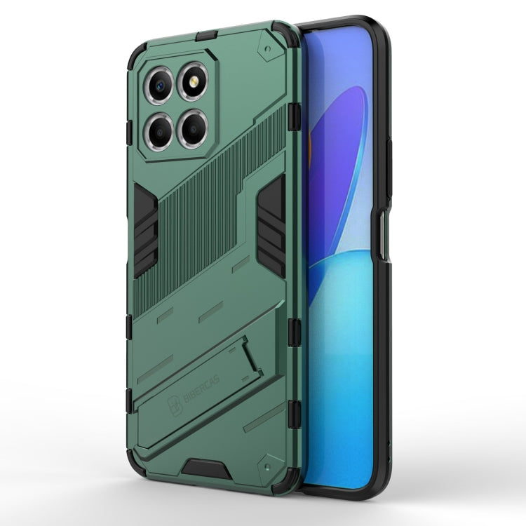 For Honor X8 5G Punk Armor PC + TPU Phone Case with Holder