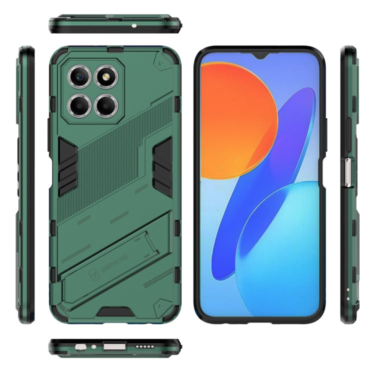 For Honor X8 5G Punk Armor PC + TPU Phone Case with Holder