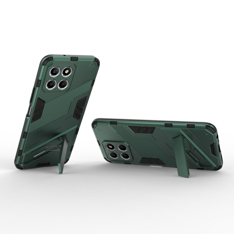 For Honor X8 5G Punk Armor PC + TPU Phone Case with Holder