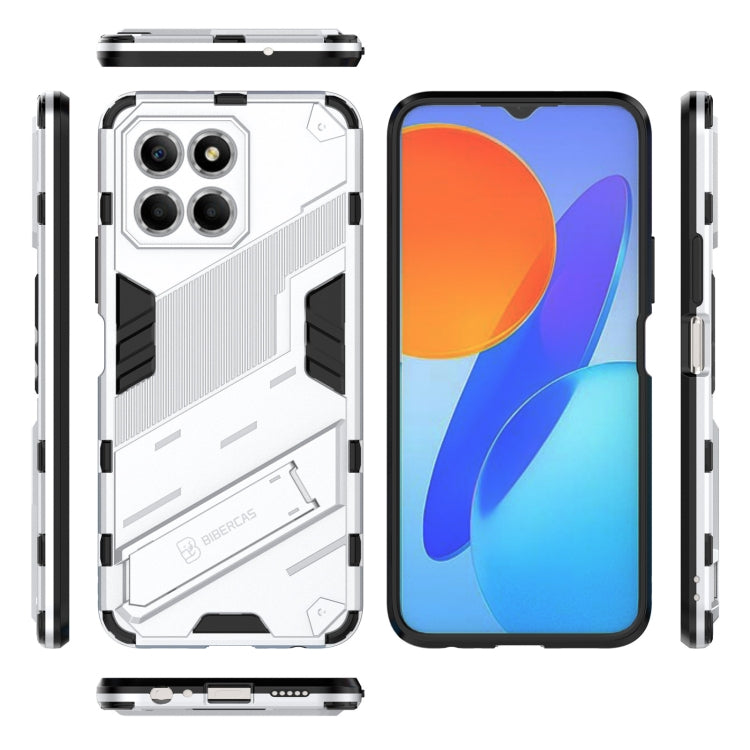 For Honor X8 5G Punk Armor PC + TPU Phone Case with Holder