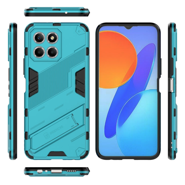 For Honor X8 5G Punk Armor PC + TPU Phone Case with Holder