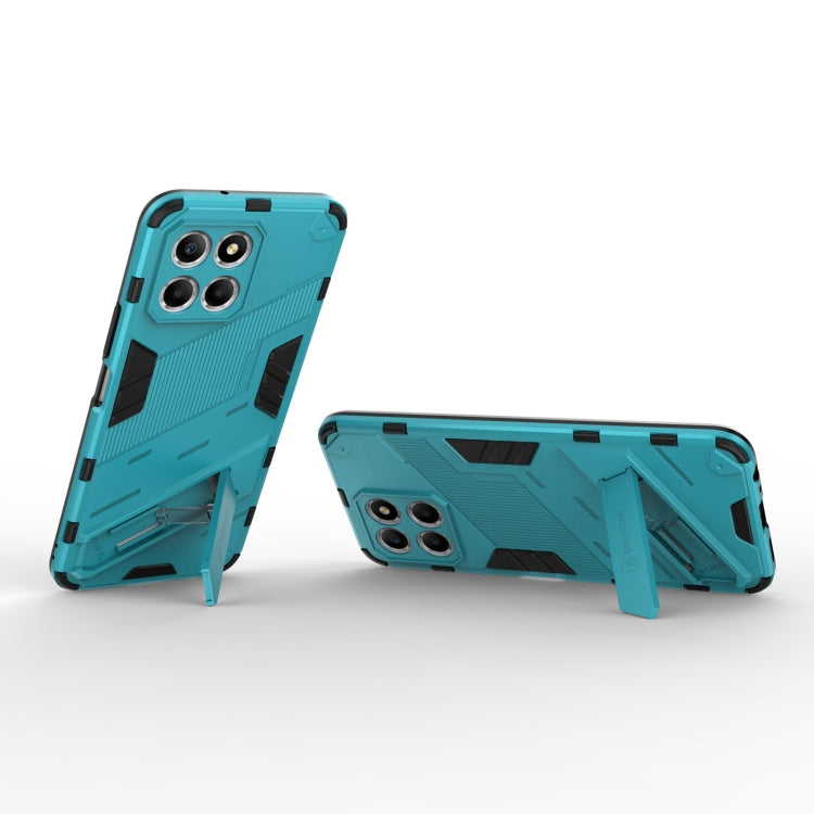 For Honor X8 5G Punk Armor PC + TPU Phone Case with Holder