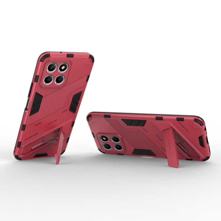 For Honor X8 5G Punk Armor PC + TPU Phone Case with Holder
