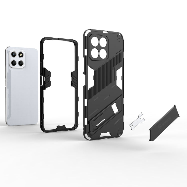 For Honor X8 5G Punk Armor PC + TPU Phone Case with Holder